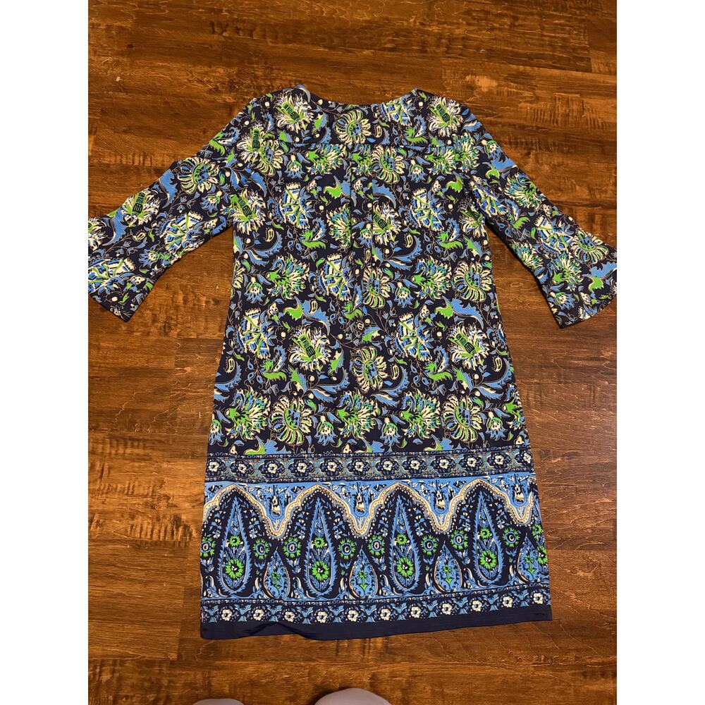 Jude Connally Margo Flutter baja floral 3/4 sleeve dress medium - Picture 3 of 3